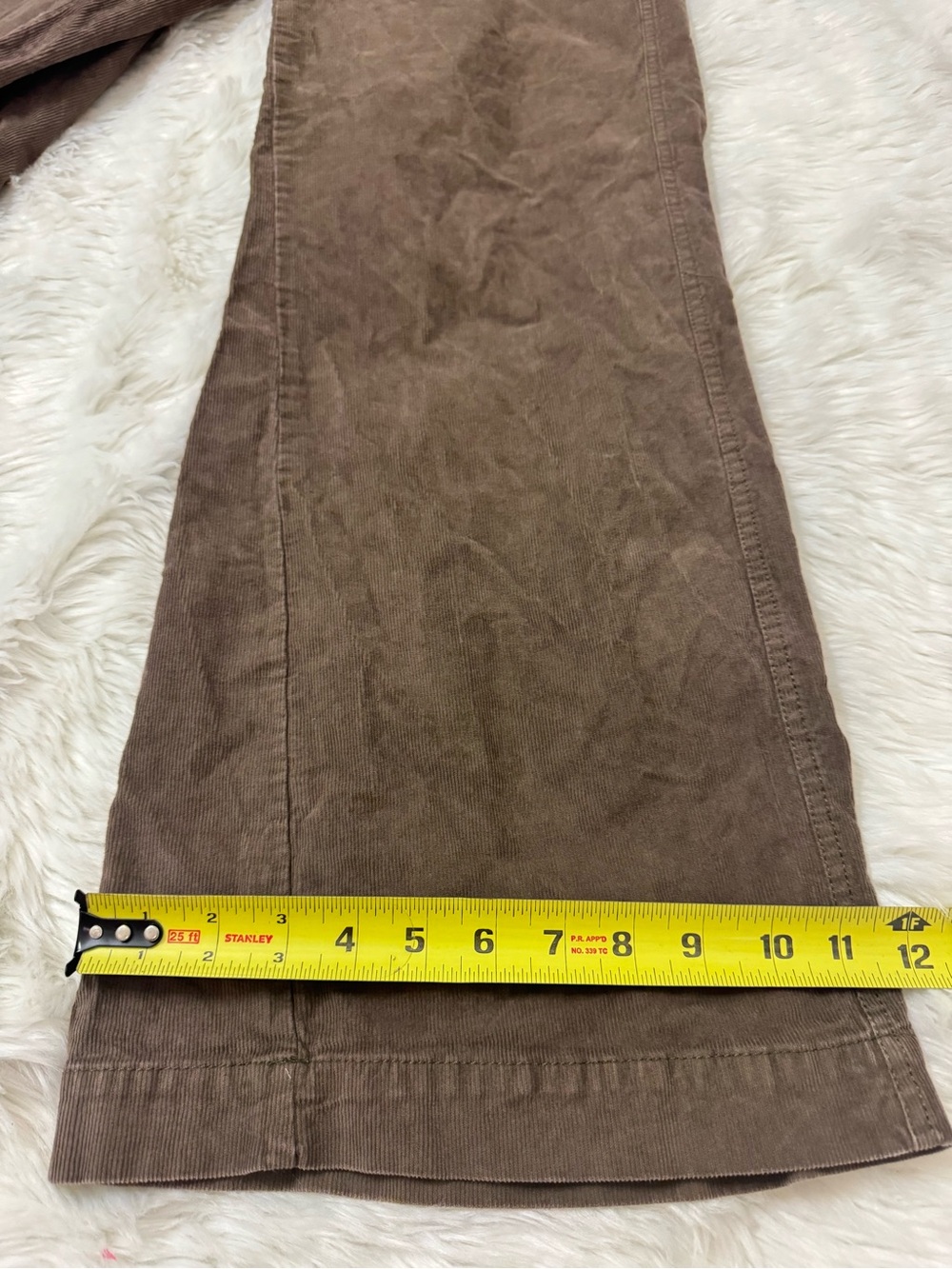 Anthropologie Pilcro The Gwen Full Length Wide Leg Corduroy Pants Women Sz 28 - Picture 6 of 11